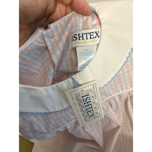 Ishtex Plaid‎ Girl's Dress NWT size 4T - Picture 3 of 3